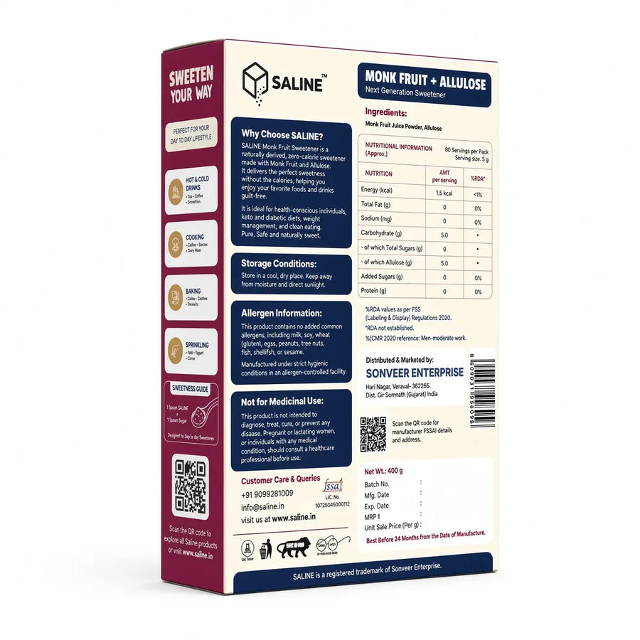 monk fruit sugar without erythritol