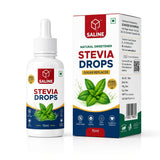 SALINE stevia drops liquid sweetener 15ml bottle with box, zero calorie
